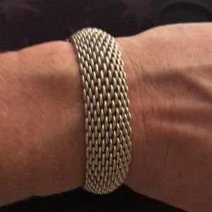 Authentic Tiffany and Co mesh bracelet